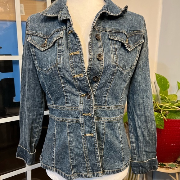 Axcess women denim jacket size S - Picture 2 of 7